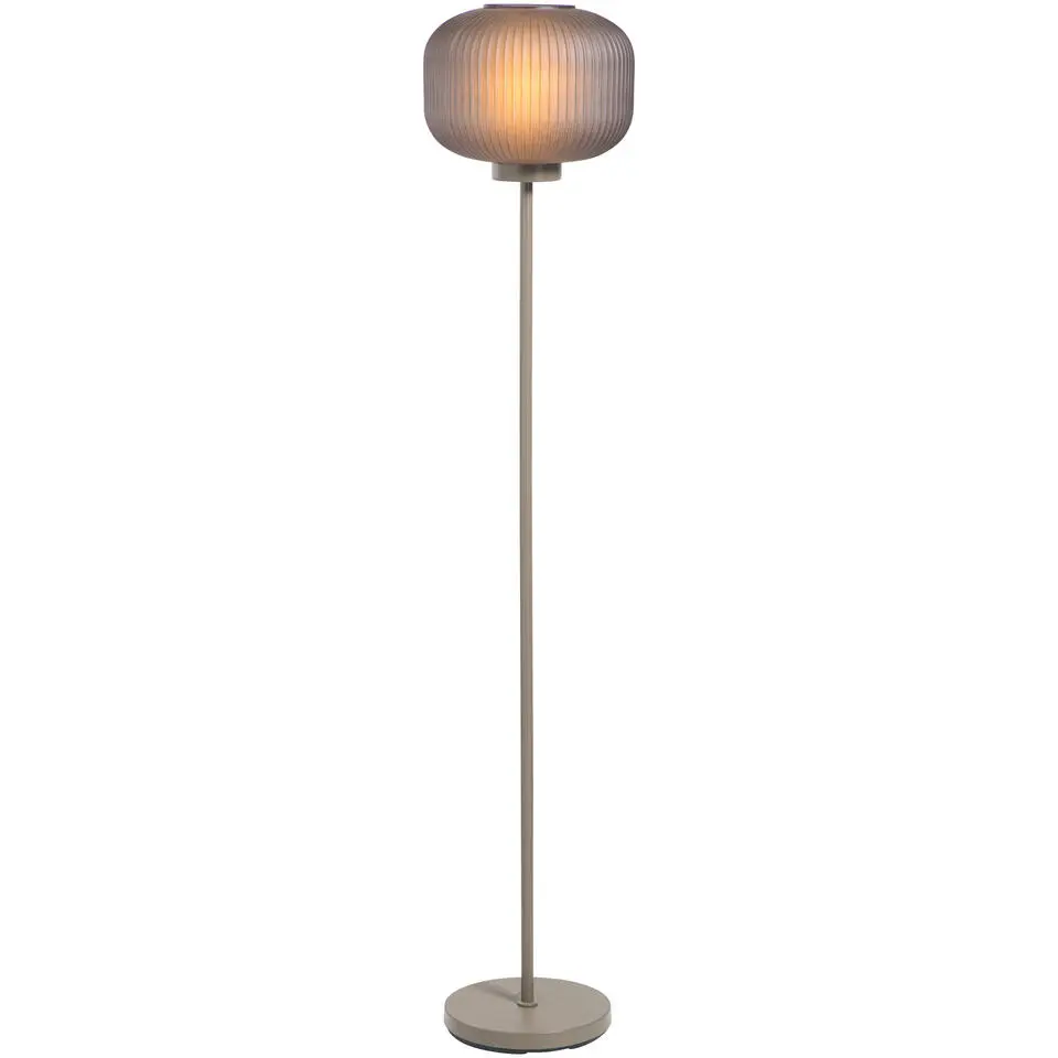 Vloerlamp Ella taupe E27 - 150x30x30 cm