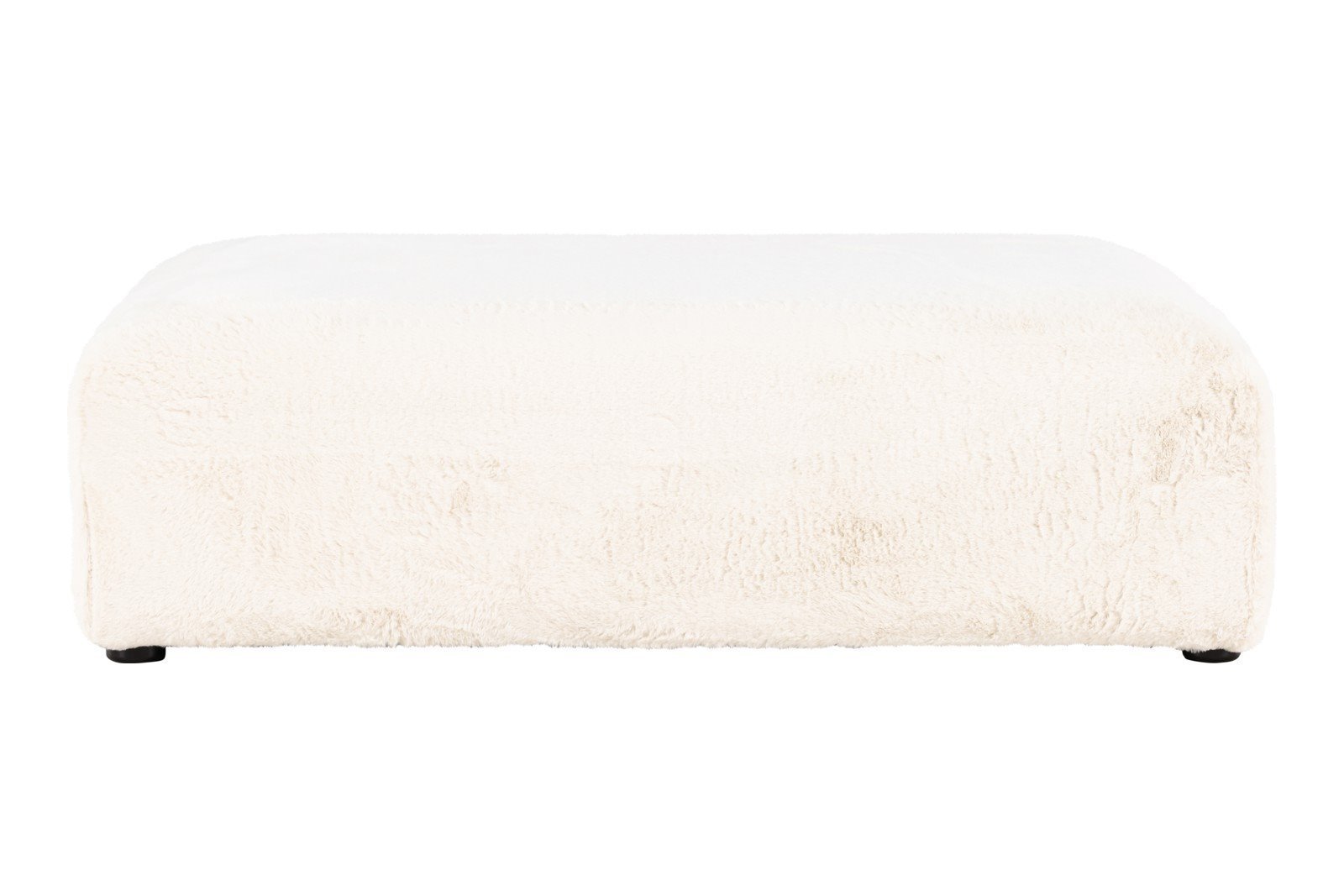 Davie puff 100x100cm beige fuskepels\n
