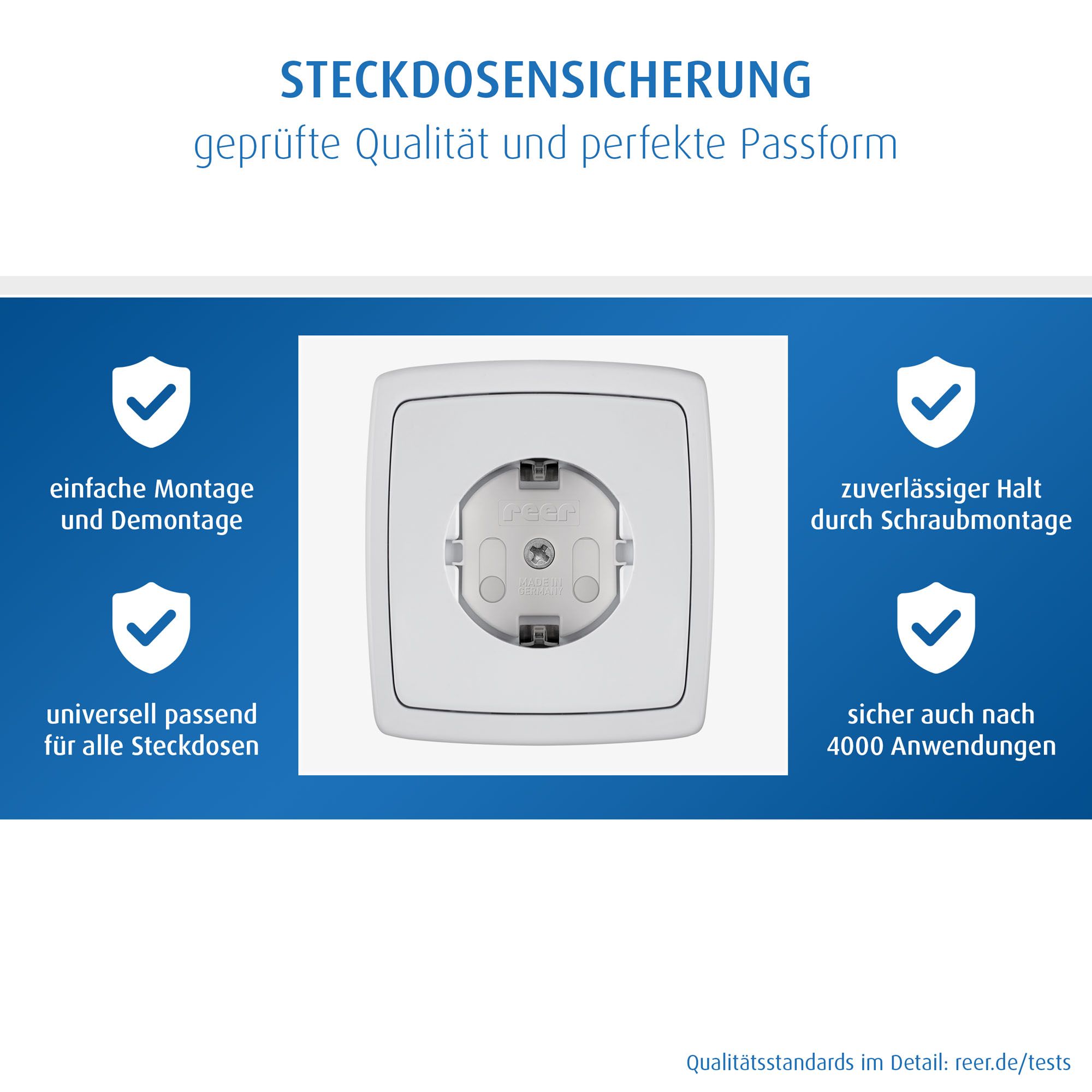 reer Steckdosenschutz zum Schrauben