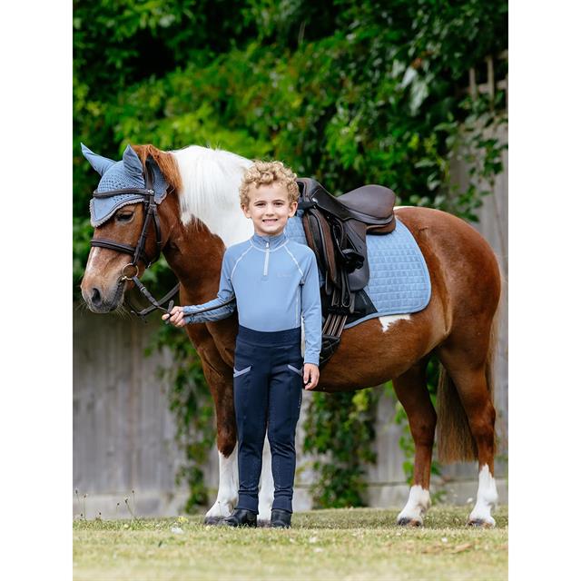 Zadeldek LeMieux Mini Suède Close Contact Square Springen Lichtblauw