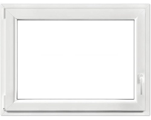 Kelderraam, draai-kiep, kunststof, RAL 9016 verkeerswit, 800x600 mm, DIN links