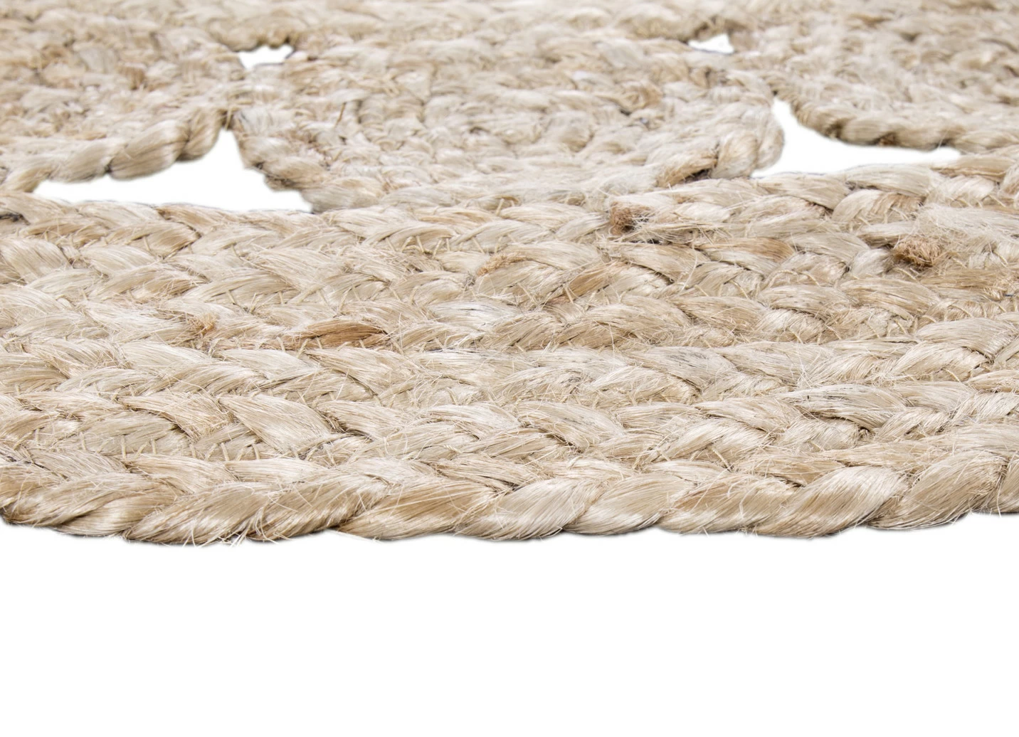 Boho Teppich, handgeflochten