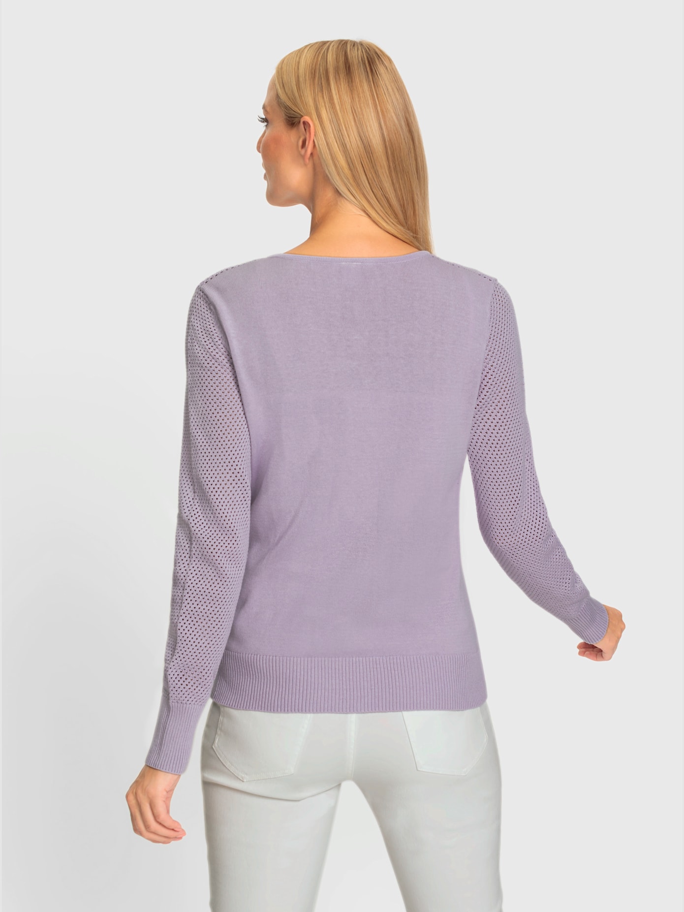 Cardigan motif tricot ajouré tendance