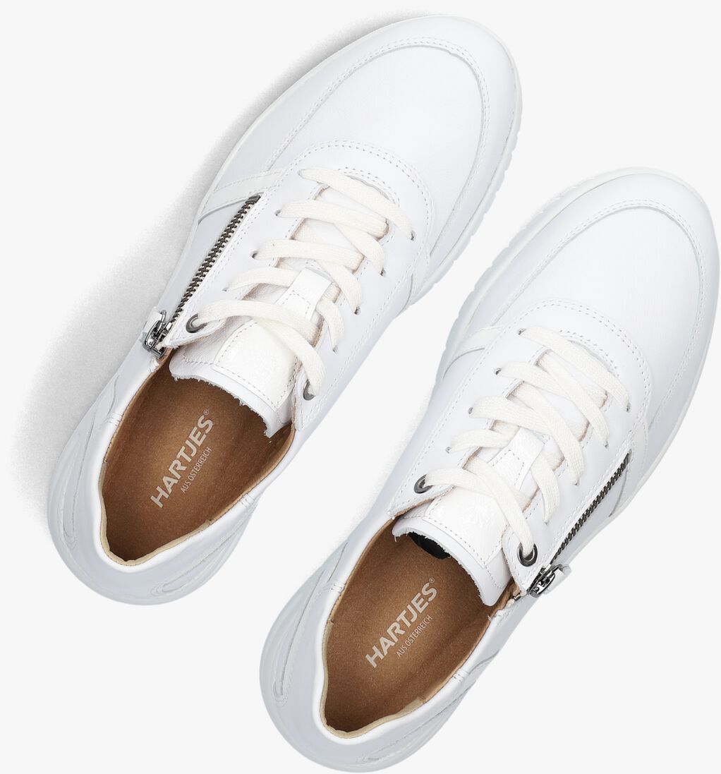 witte hartjes lage sneakers wave