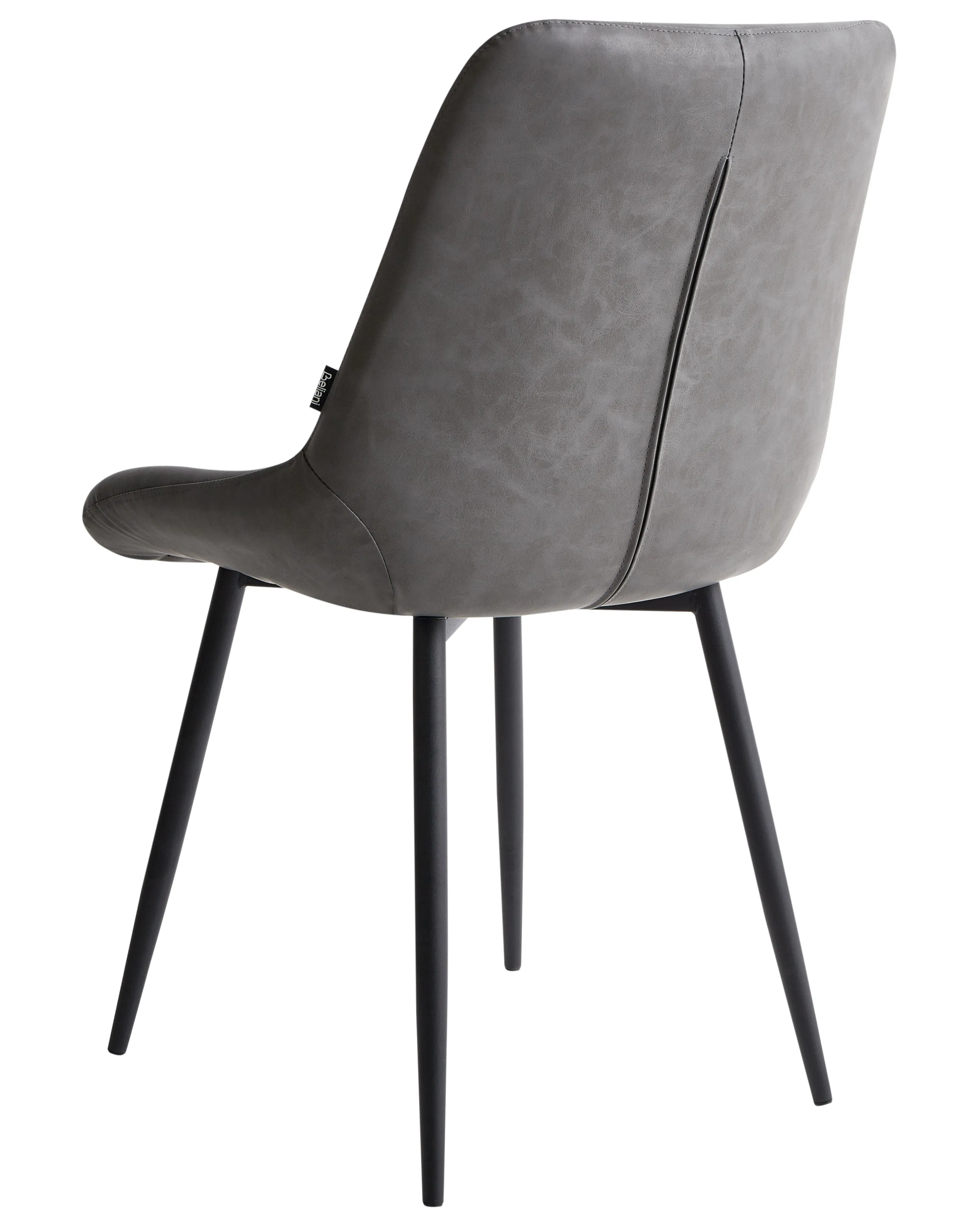 Set van 2 eetkamerstoelen MELROSE Kunstleer Grijs