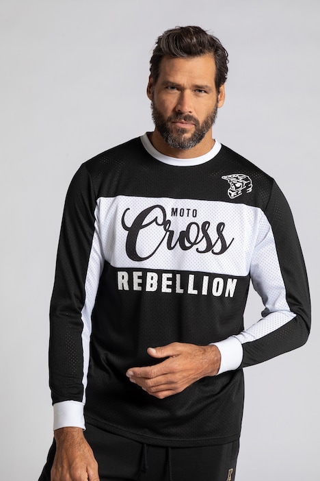 Langarmshirt, Trikot Jersey, Rippbündchen