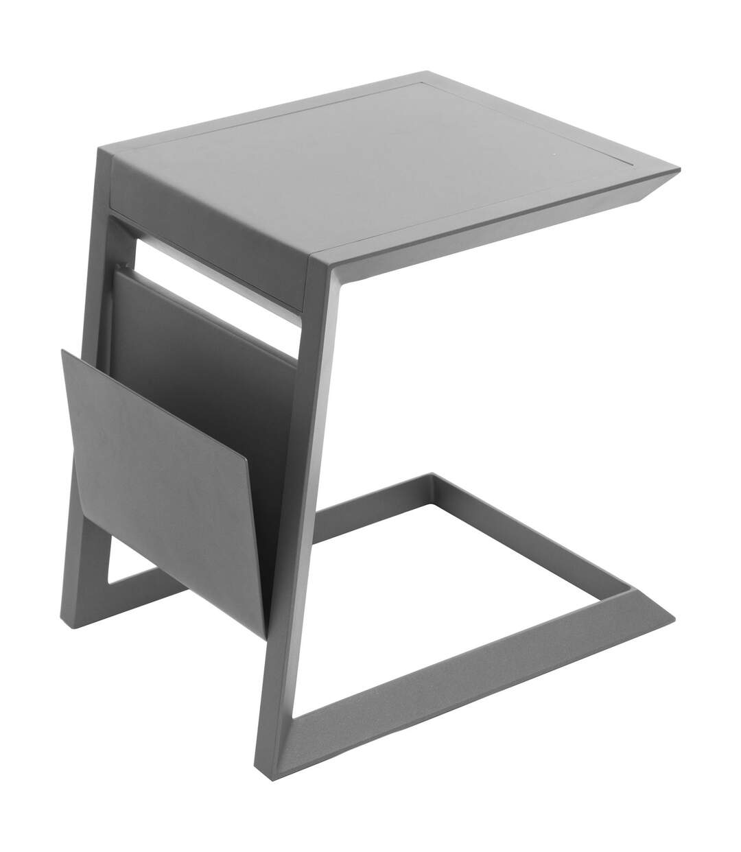 Table d'appoint de jardin design Allure - L. 55 x H. 55 cm - Gris graphite