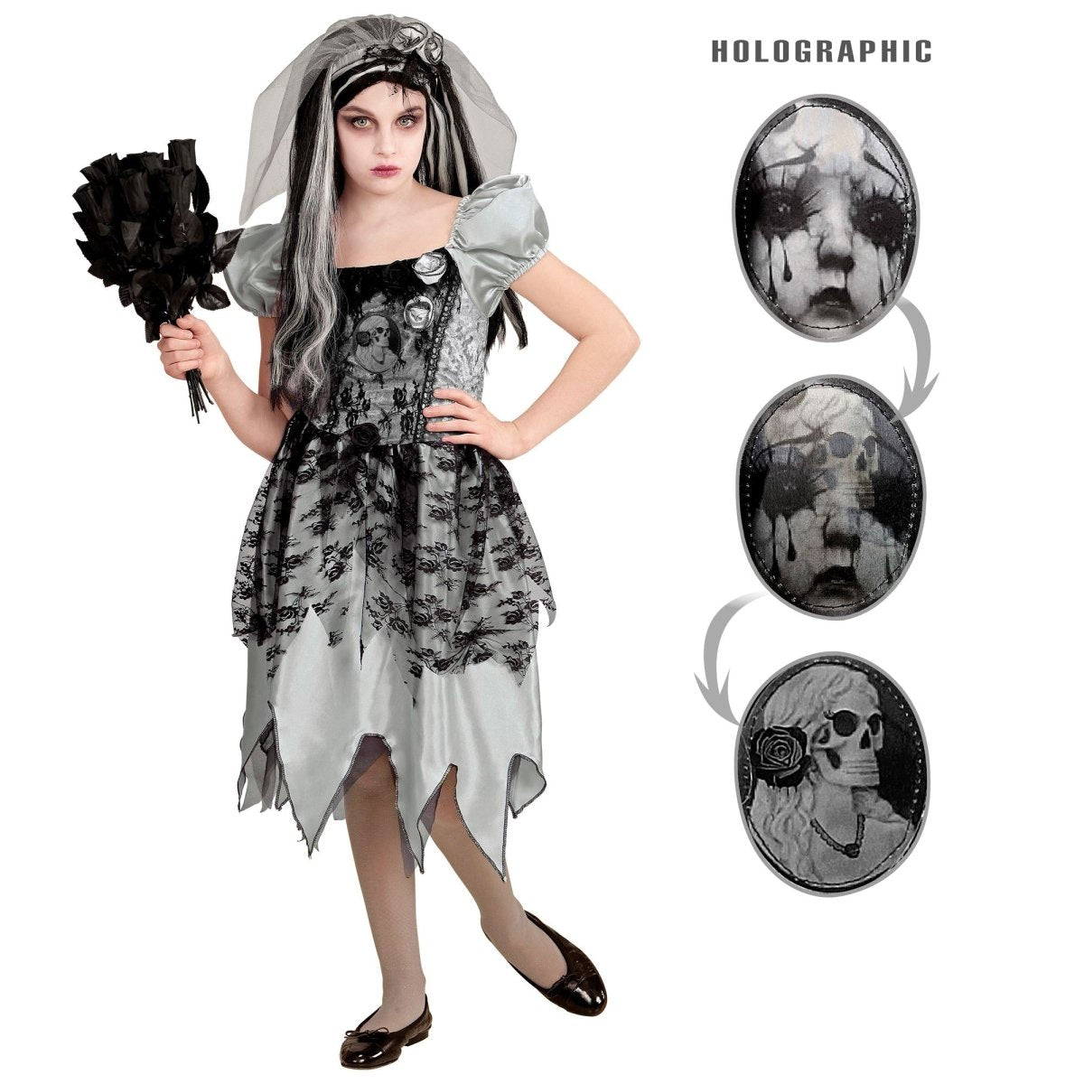 Halloween Jurk Meisje Spook Bruid