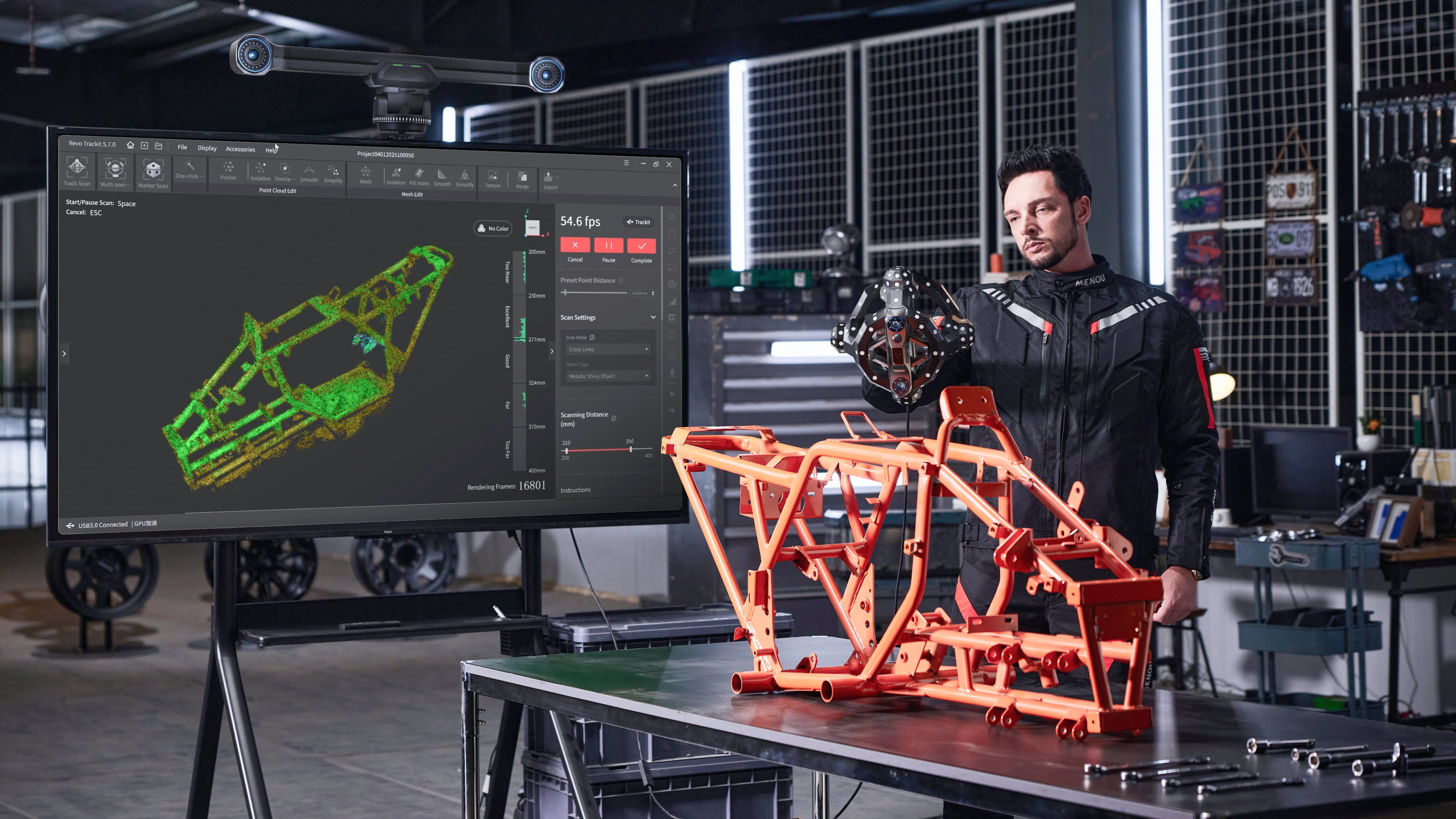 Revopoint  Trackit, Standard Edition    Präzise optische Trackinglösung für industrielle 3D Scans