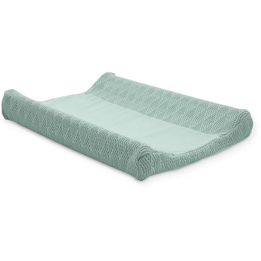 jollein Wickelkissenüberzug River knit ash green 50x70cm