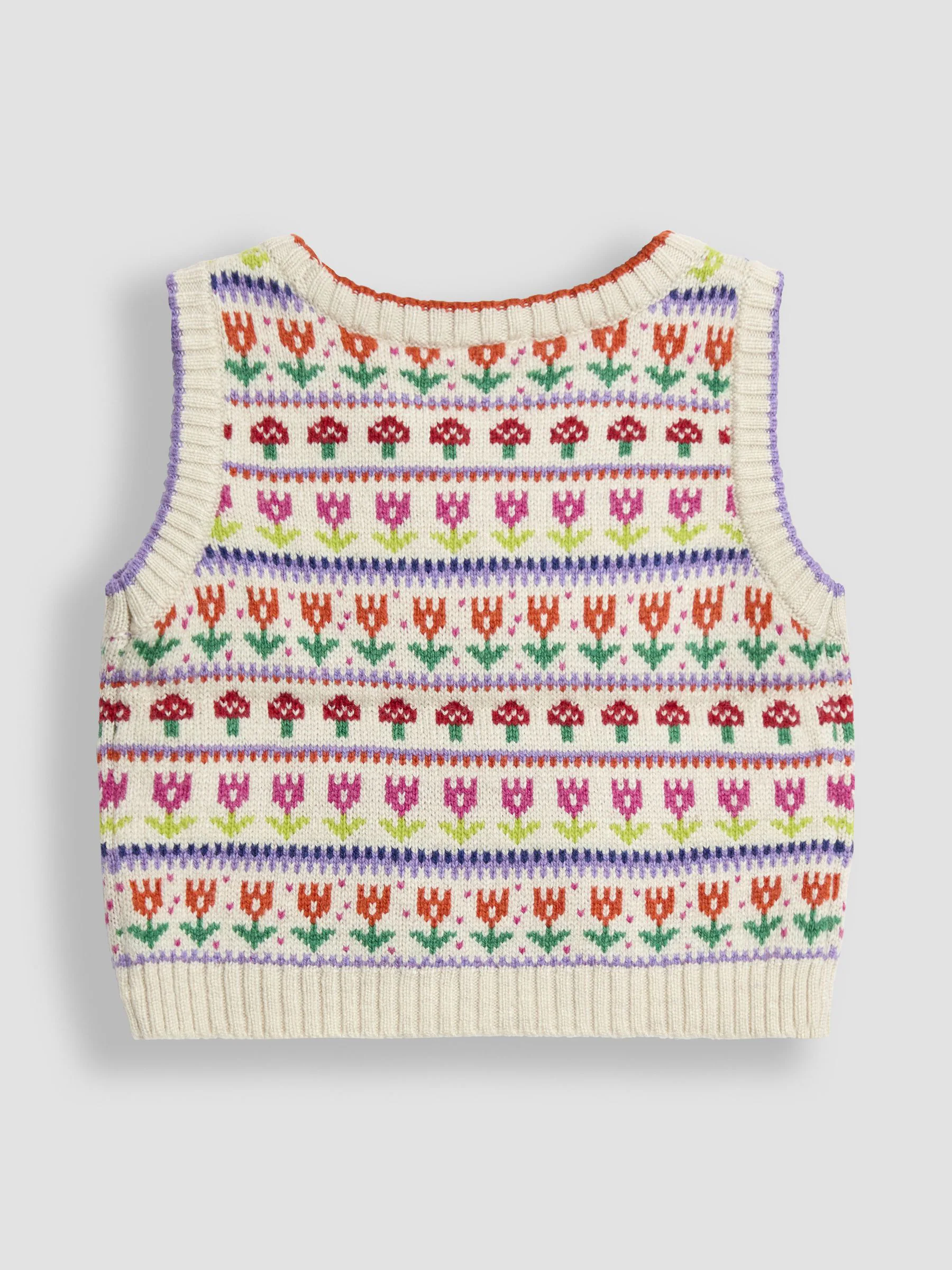 JoJo Maman Bébé Woodland Fair Isle Vest