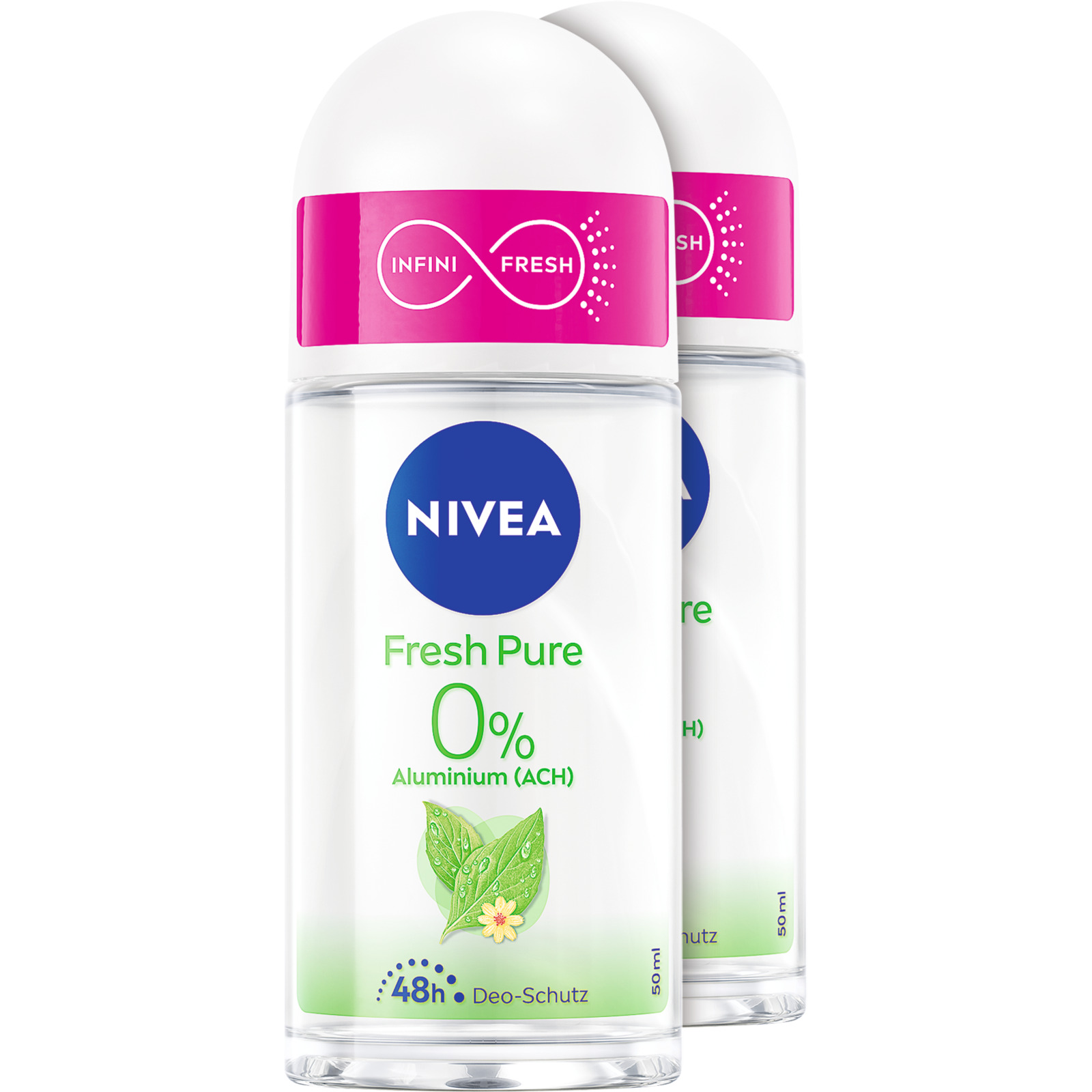 Nivea Roll Fresh Pure 2 x 50 ml