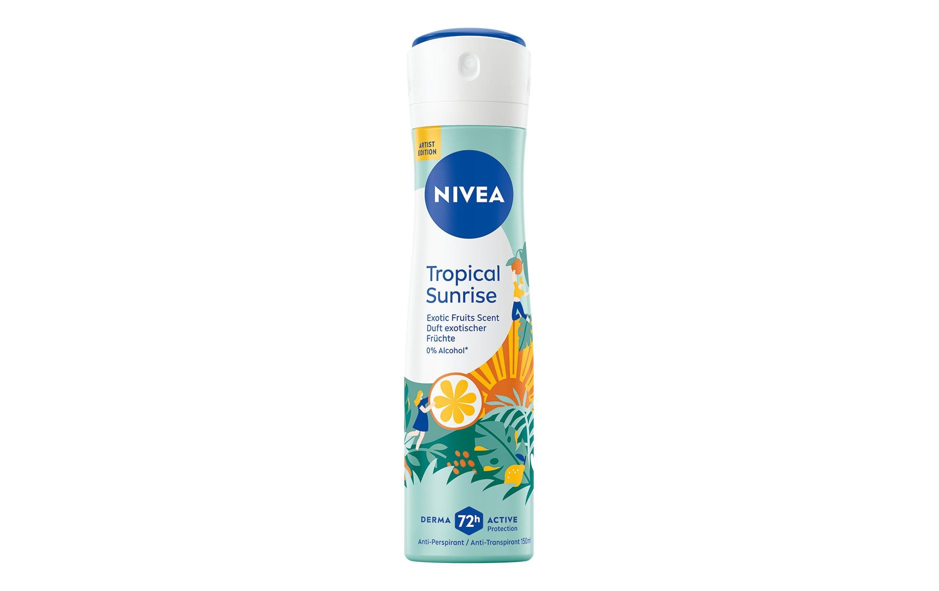 Deo Spray Tropical Sunrise Female 150 mlDeodorant Spray zum Schutz vor unangenehmem Körpergeruch