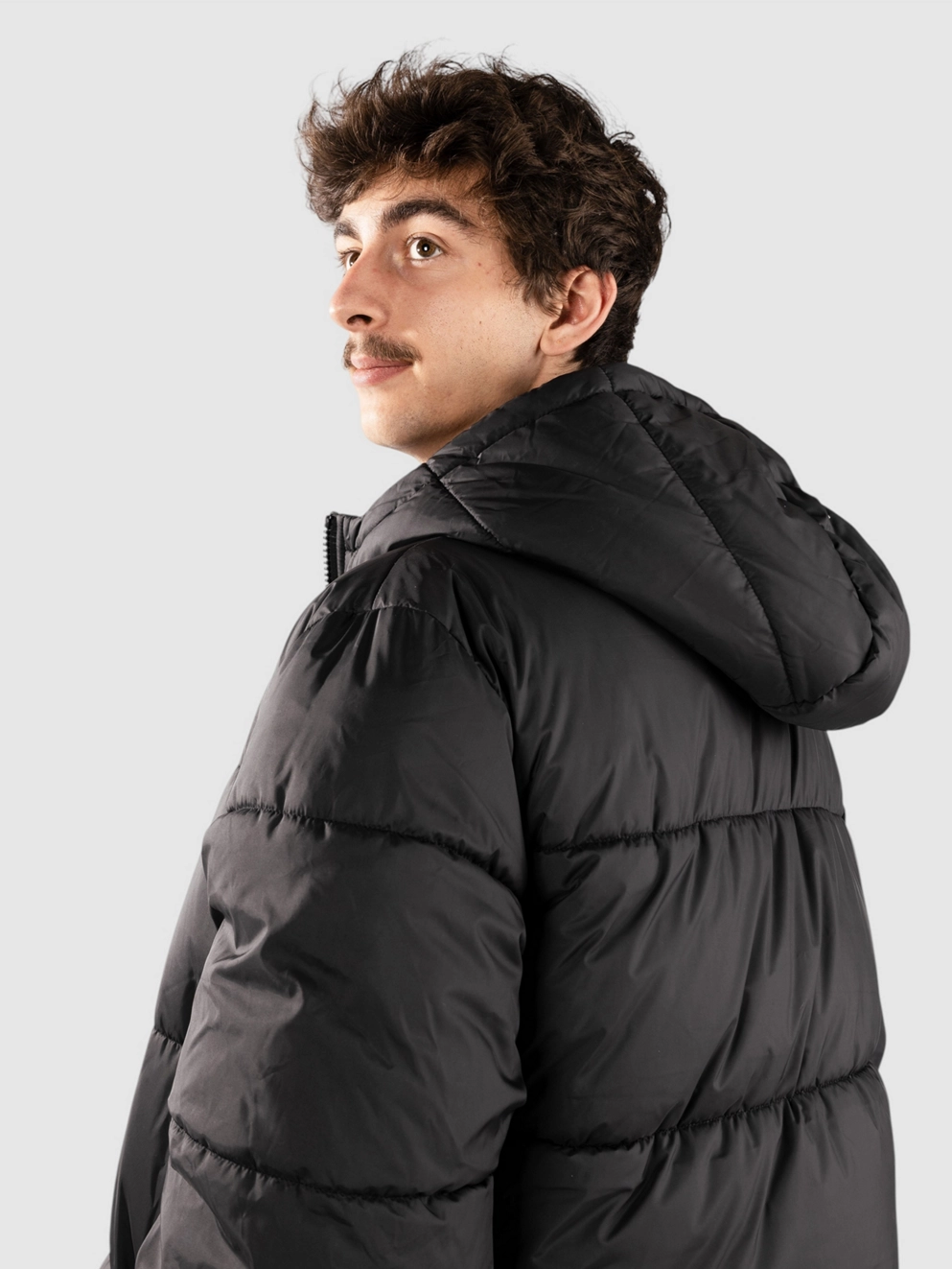 Urban Classics Long Puffer Coat black