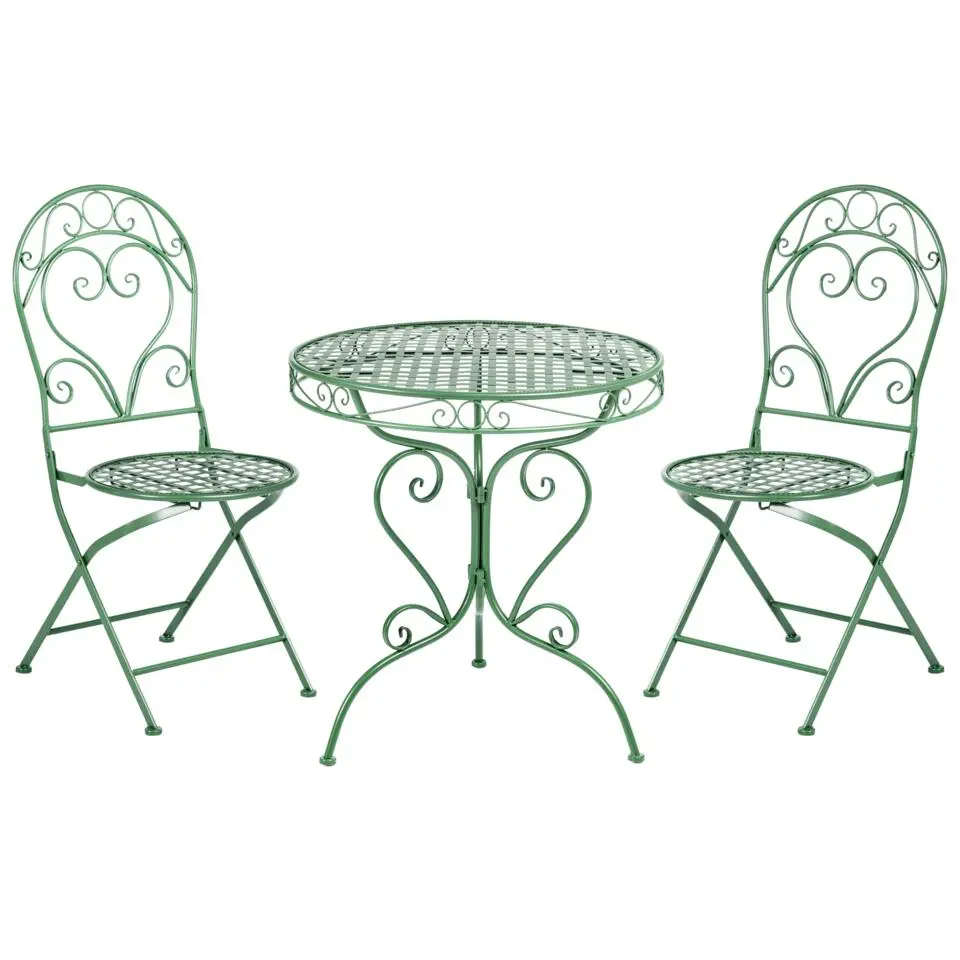ALBINIA - Bistroset voor 2 - Groen - Metaal