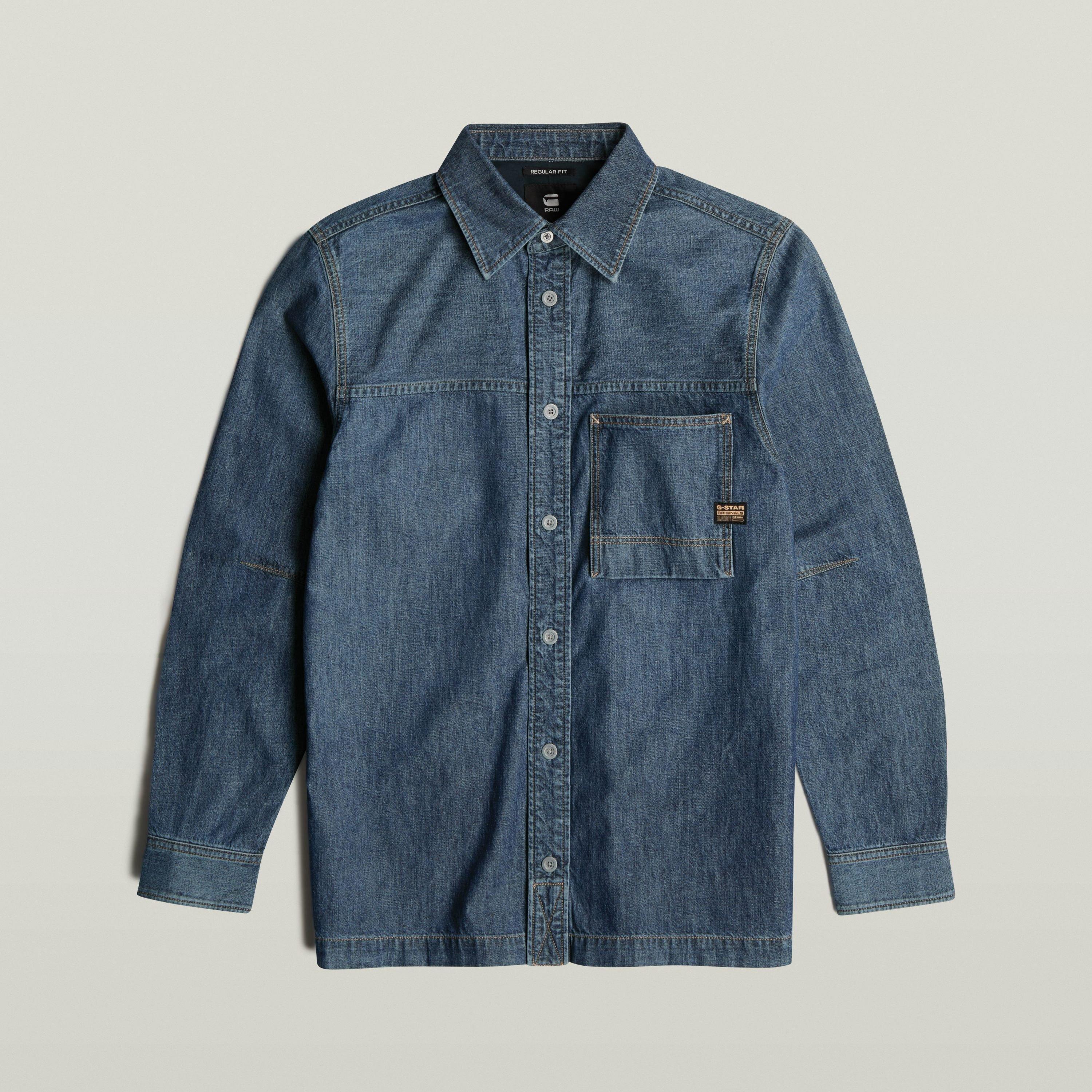G Star Gstar 1 Pocket Denim Shirt Mens
