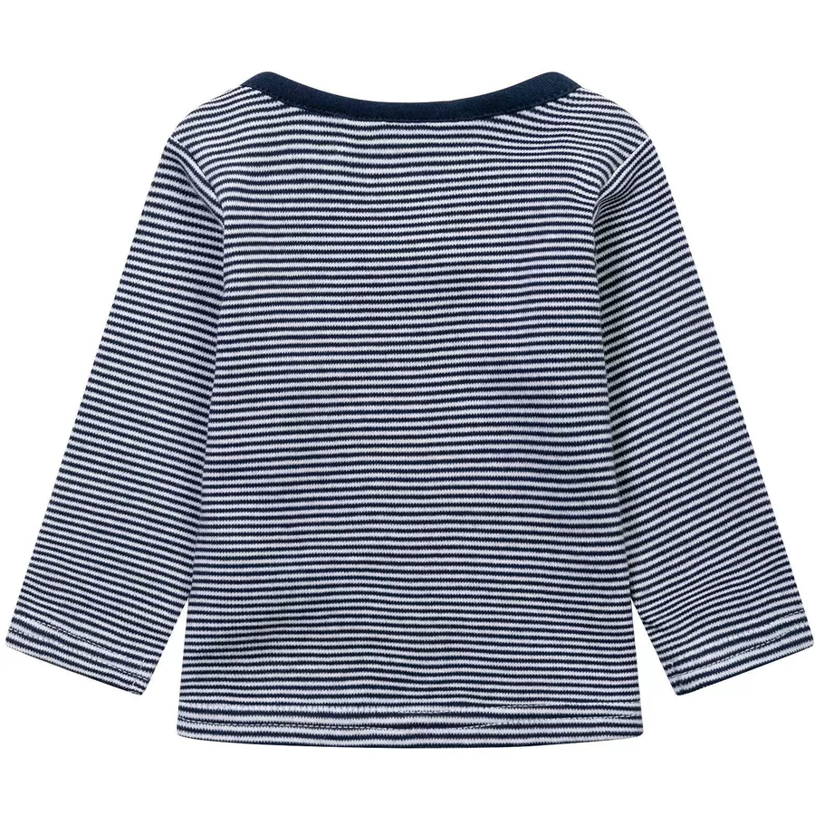 MINOTI 3er-Pack Longsleeves WeißDunkelblau