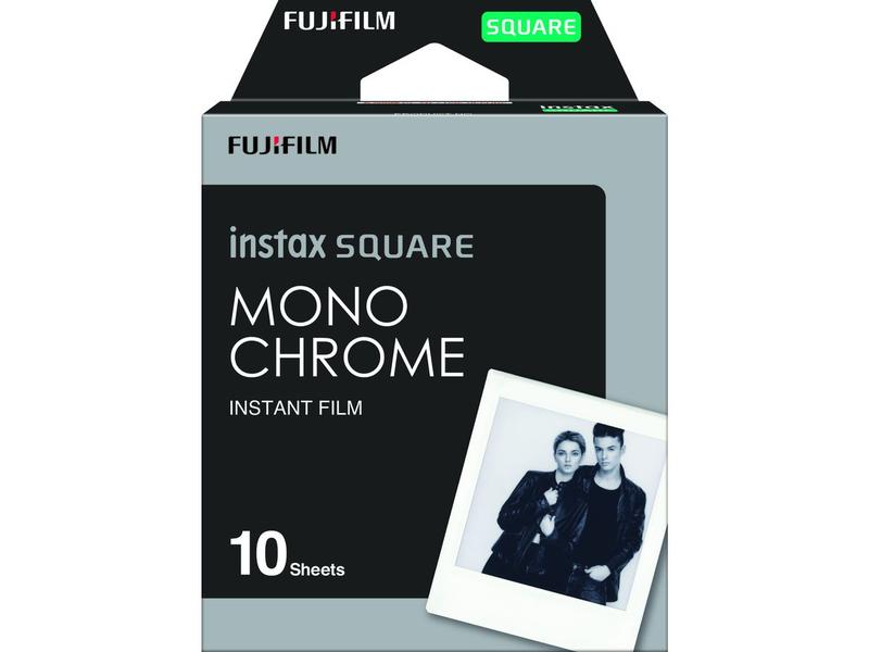 Fujifilm Sofortbildfilm Instax Square 10 Blatt Monochrome Sofortbildfilme für die Fujifilm Instax Square-Serie