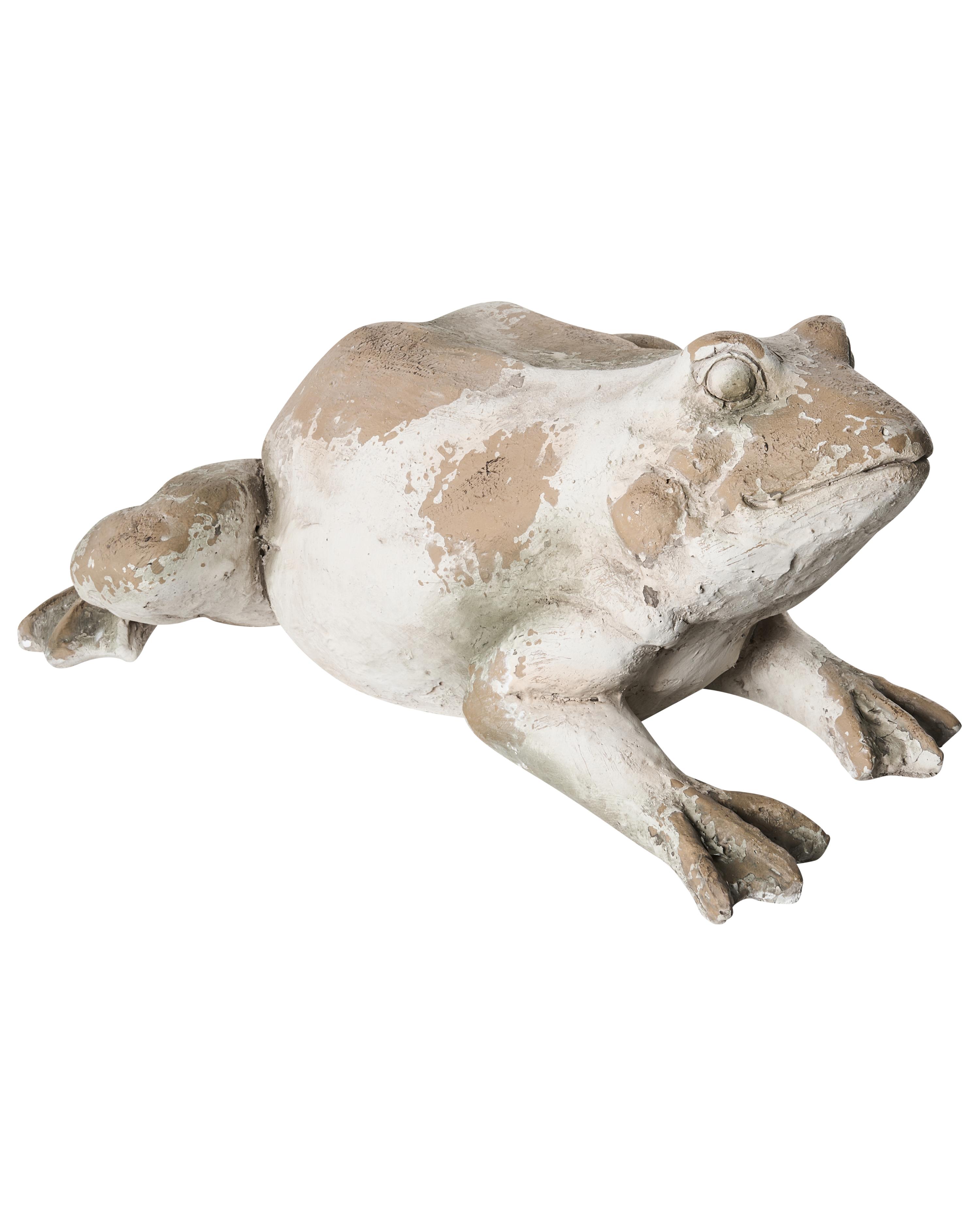 Tuinbeeld CARAPELLE Kikker Beige