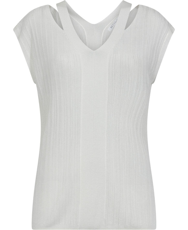 Betty & Co Knitted Pullover Offwhite