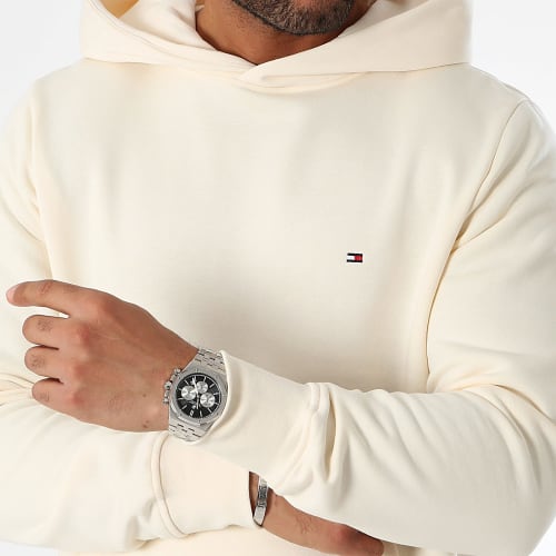 Sweat Capuche Flag Logo 4266 Beige