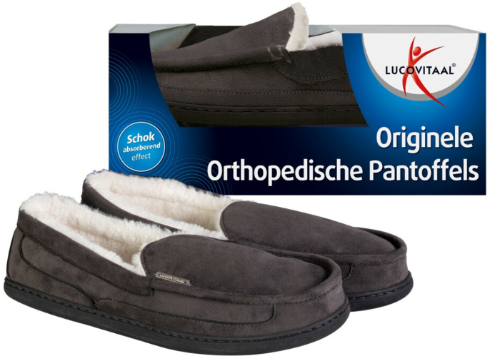 Lucovitaal Orthopedische Pantoffel Antraciet41-42 1 paar