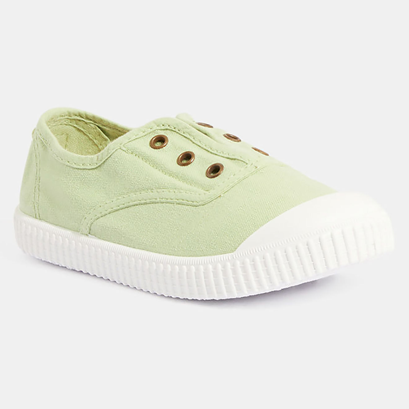 Victoria Baskets en Toile biologique vert clair