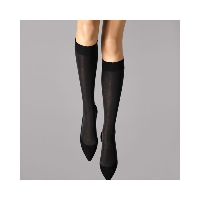Wolford-Kniekous velvet de luxe 50 DEN