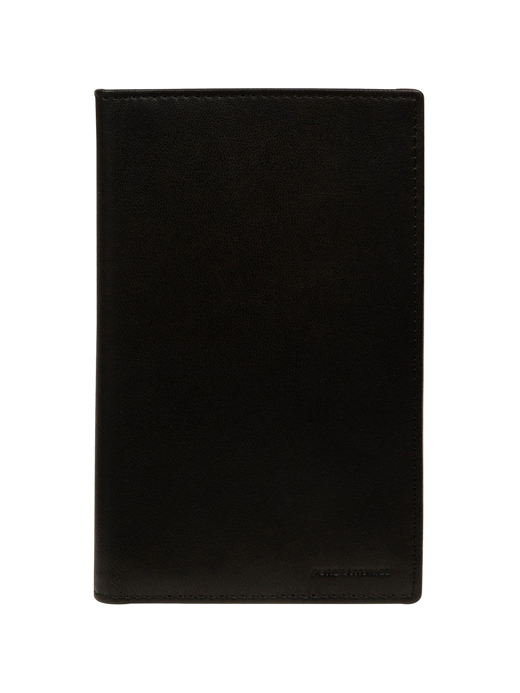 Pure Luxuries London 'George' Leather Black Card Holder