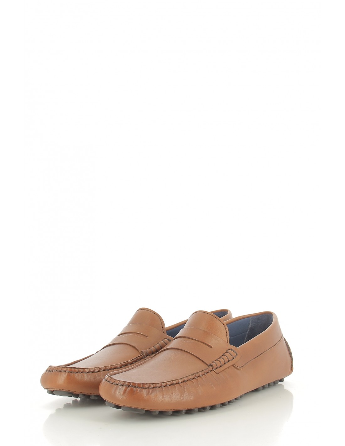 azzaro Mocassins homme solo cuir marron