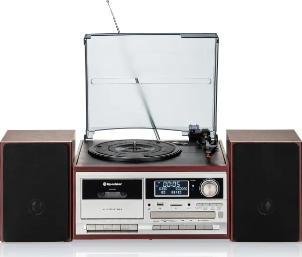 Roadstar HIF-8892D BT - Audiosystem - 2 x 4 Watt - kirsebærtræ