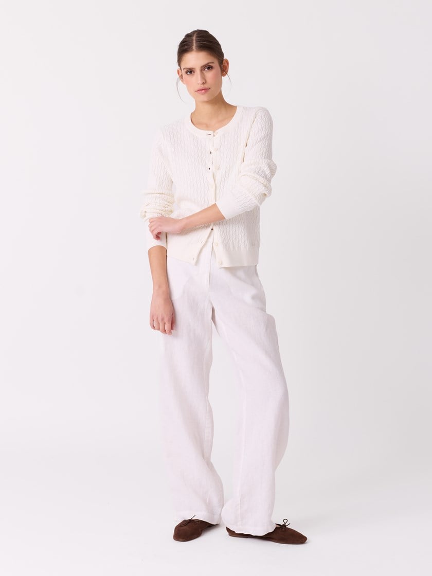 Stina linbukse Bright White