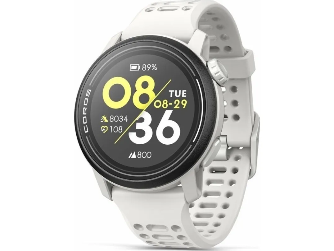 Coros Pace 3 smartwatch, hvid med silikone-rem
