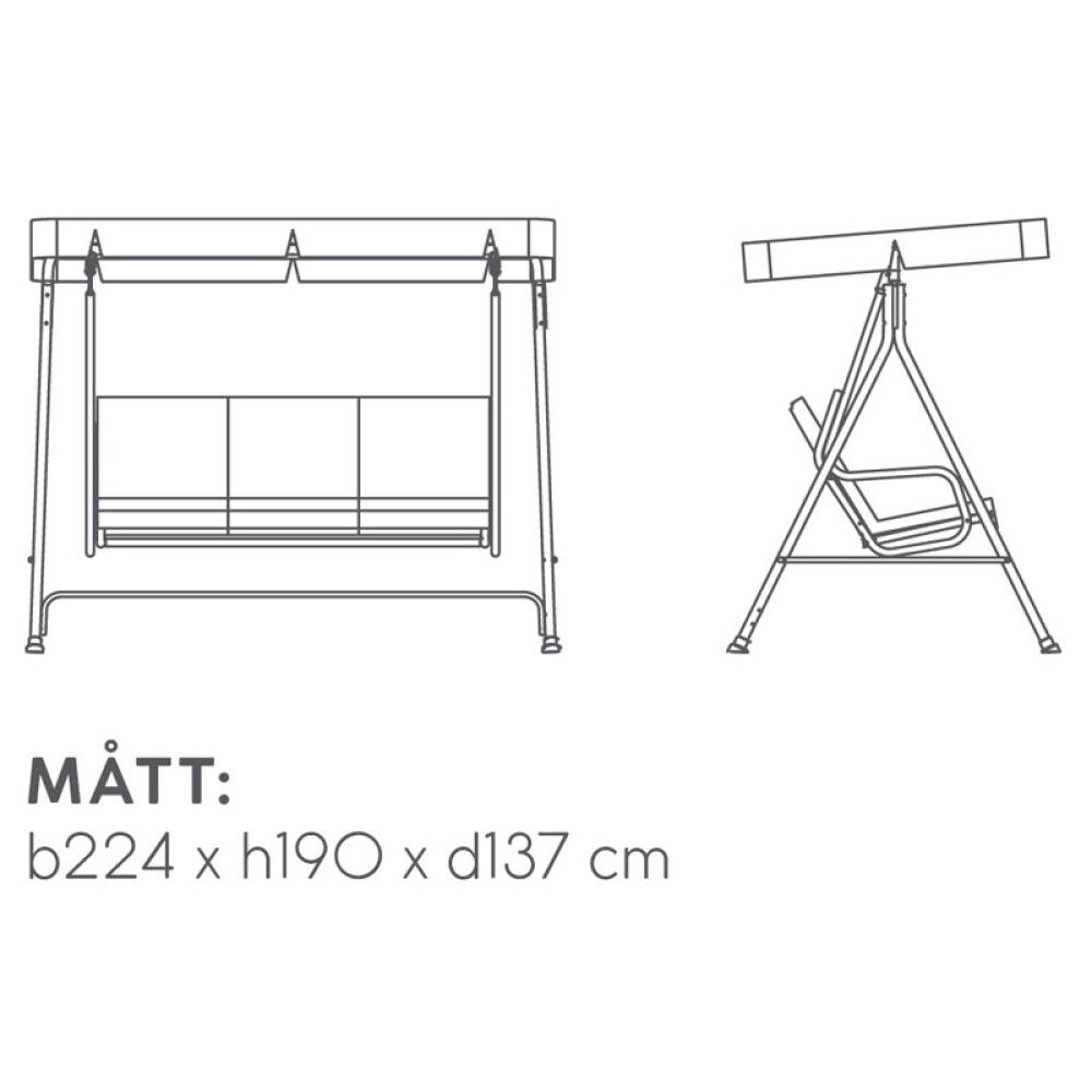 HAMMOCK SUNFUN DELUXE HVIT