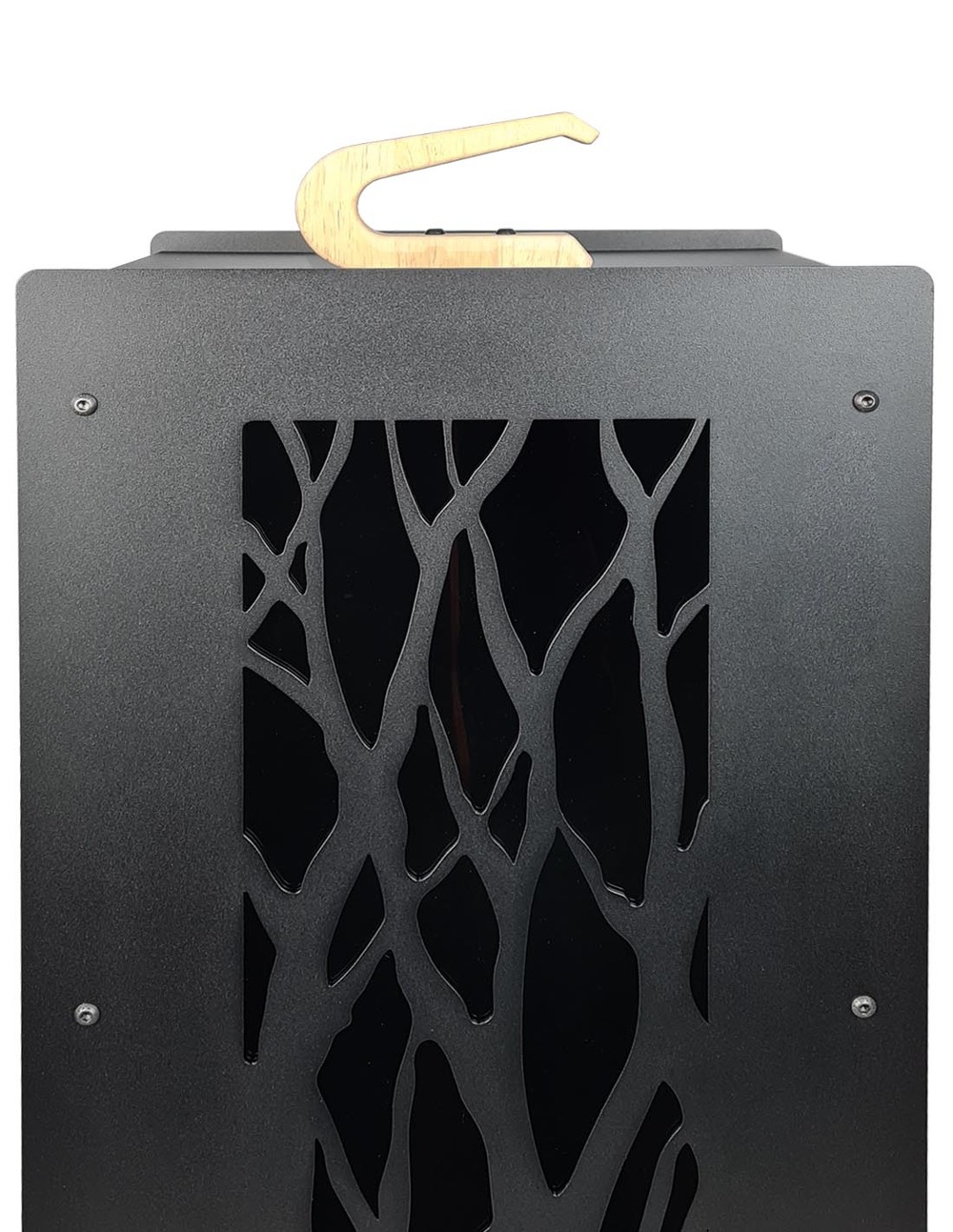 Poignée bois pour le stockage de granulés de bois Granulebox