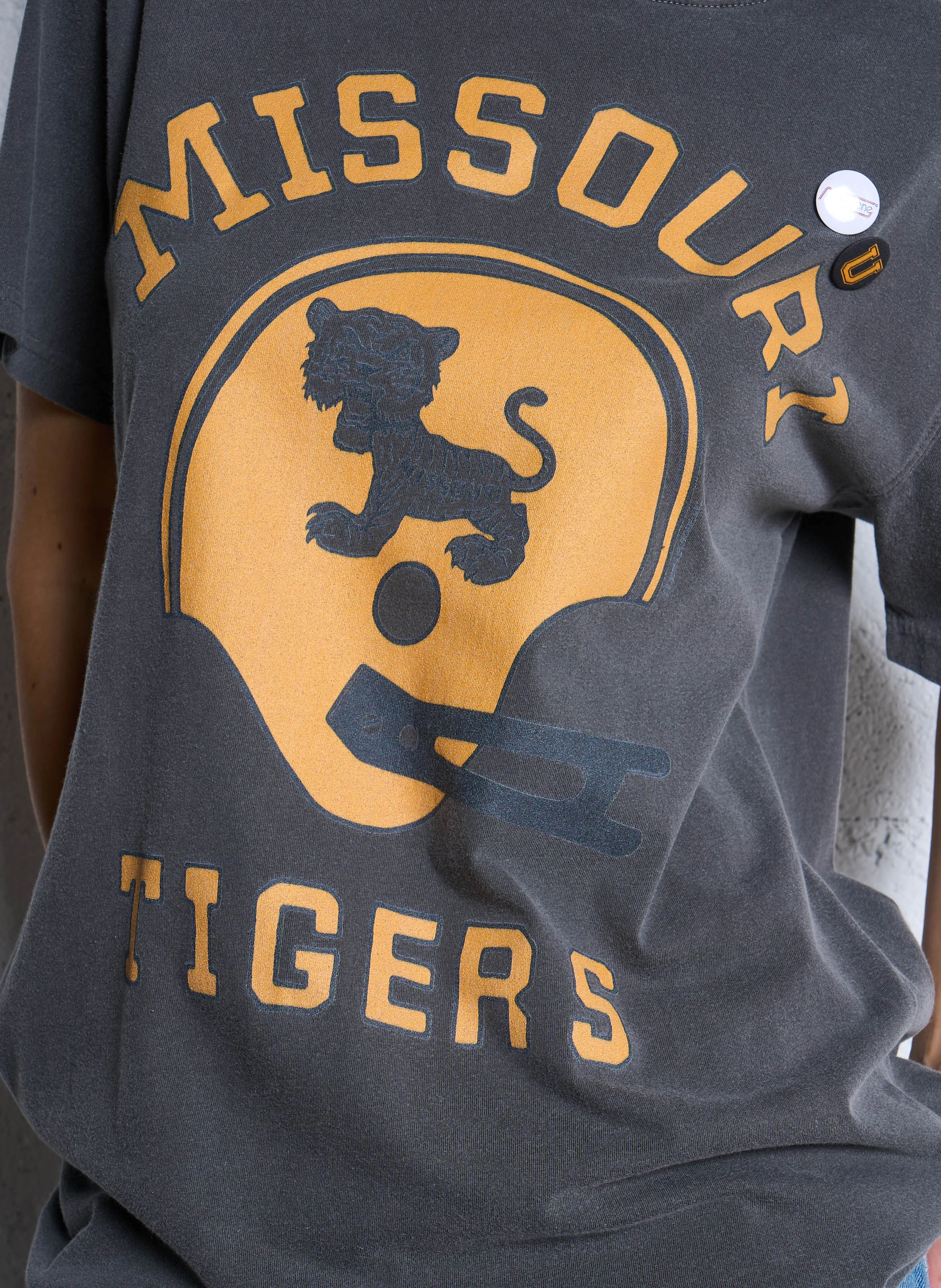 TRUCKER MISSOURI - Tee-shirt droit col rond sérigraphié en coton | Gris