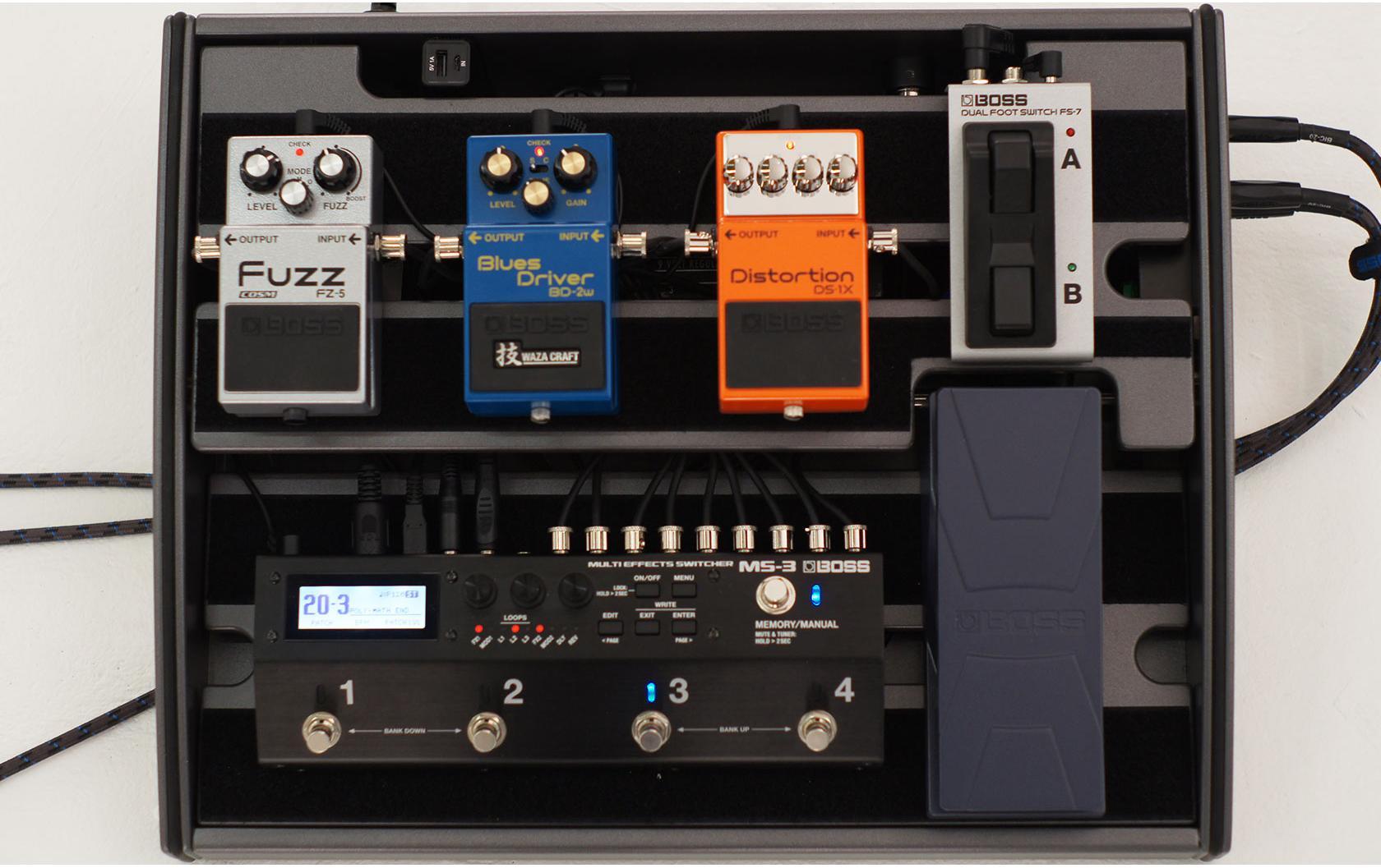 Pedal MS-3<br>Die Weiterentwicklung des Pedalboards