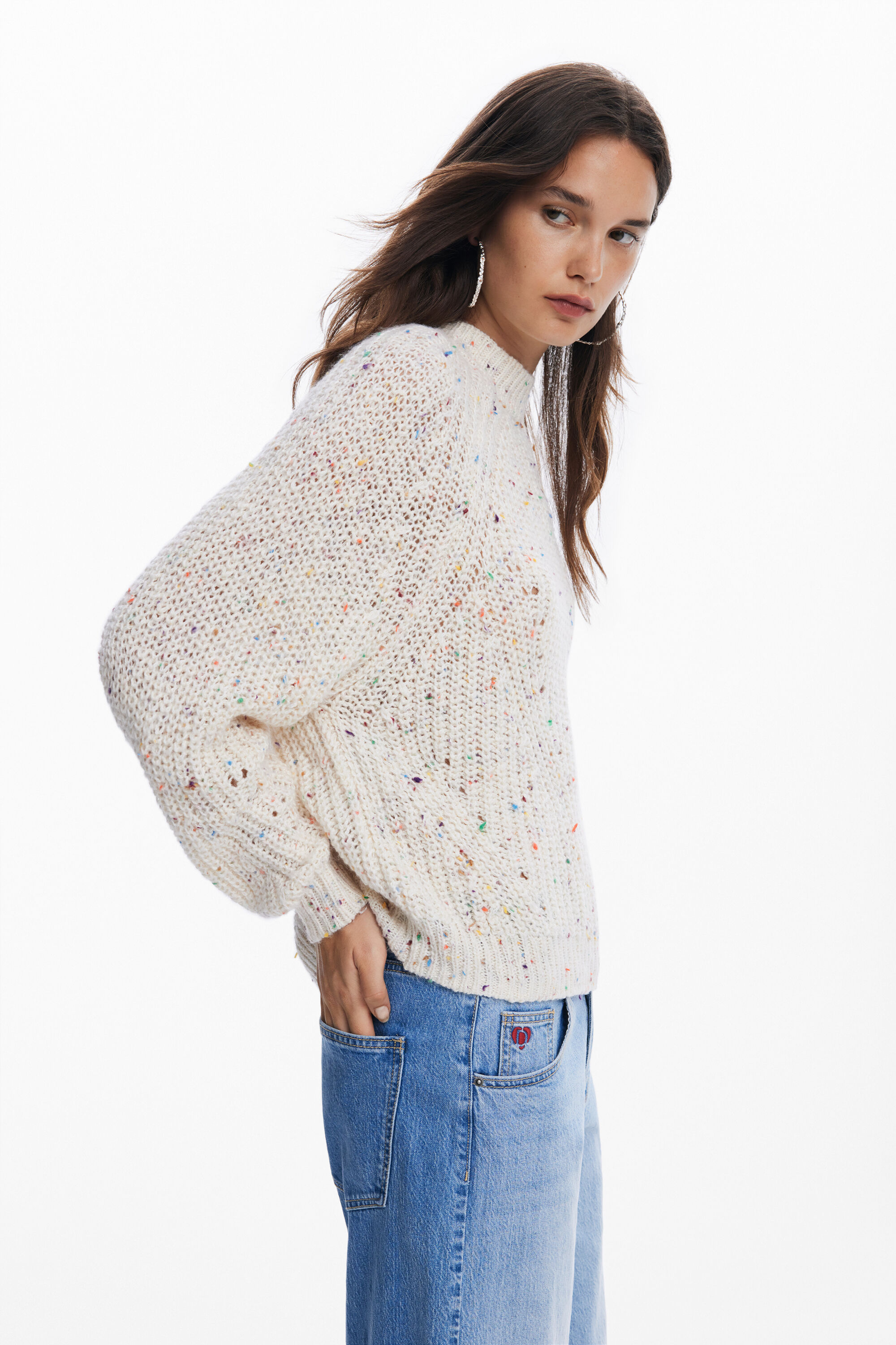 malha de renda oversized
