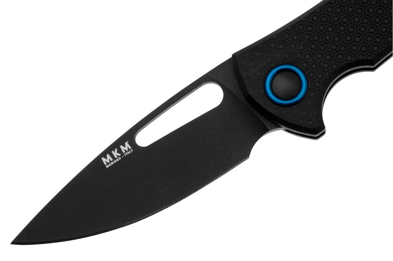 MKM Lov LV-PBK, Black Drop Point Böhler N690, Black FRN, Backlock, zakmes, Jesper Voxnaes design