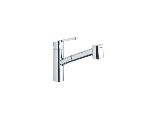 PAINI Mitigeur cuisine Hoby Bow 2 jets Bec bas chrome douchette extractible