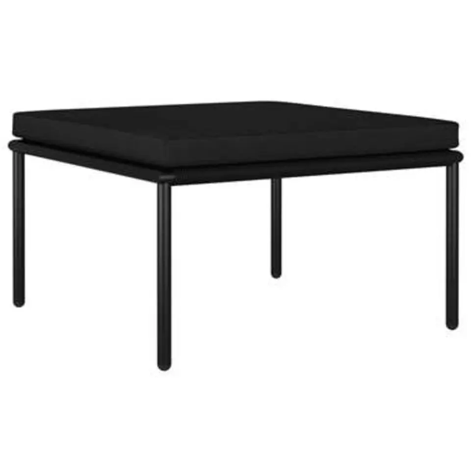 vidaXL - Loungeset - Zwart - PVC
