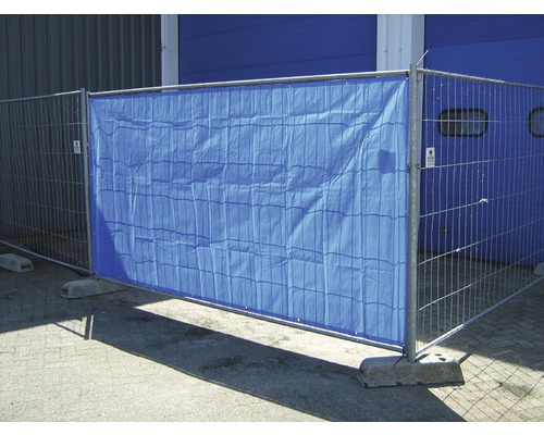 Privacyscherm met ogen, blauw, 341 x 176 cm