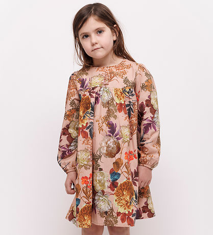 Christina Rohde Kleid - Dusty Rose m. Blumen