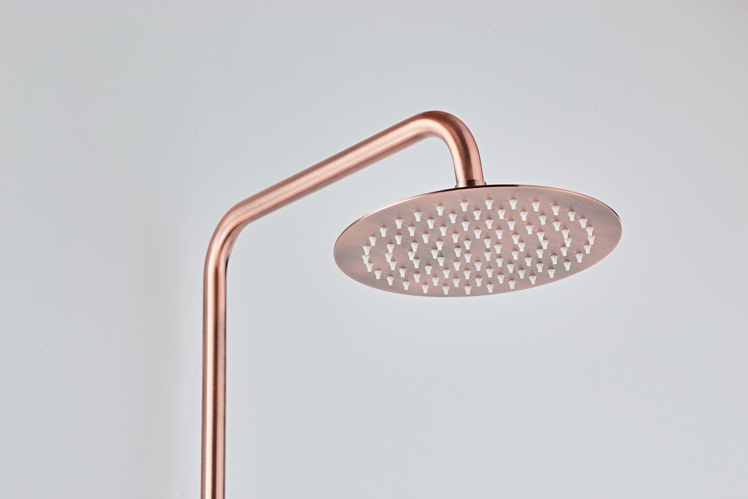 Saniclear Copper complete opbouw 20cm regendouche met thermostaatkraan geborsteld koper