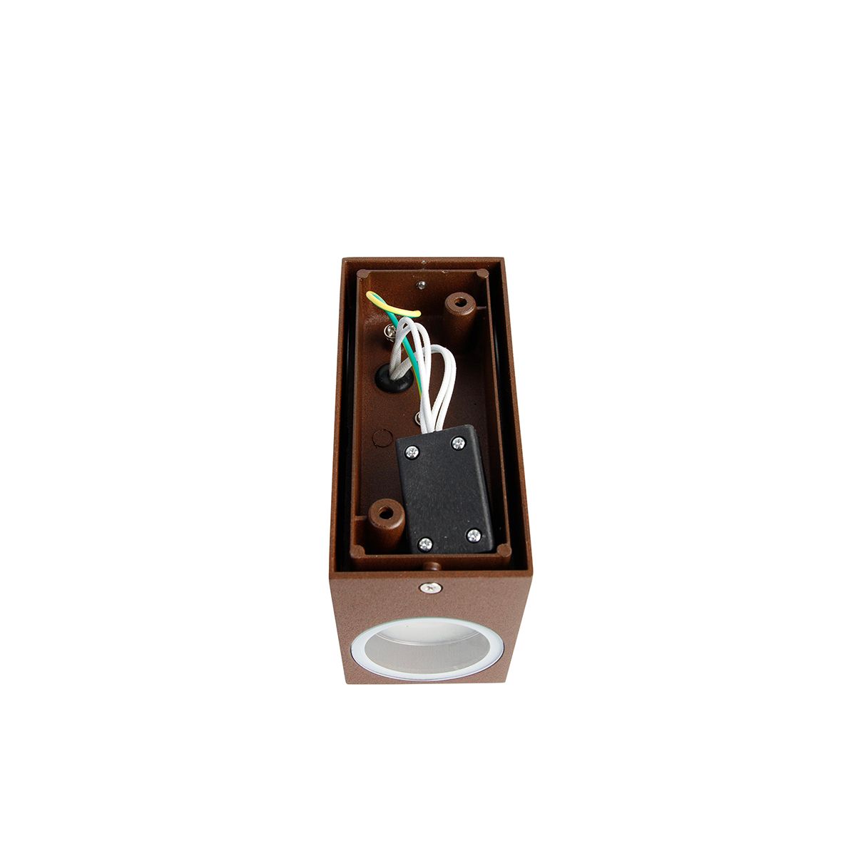 Industriële wandlamp roestbruin 2-lichts IP44 - Baleno