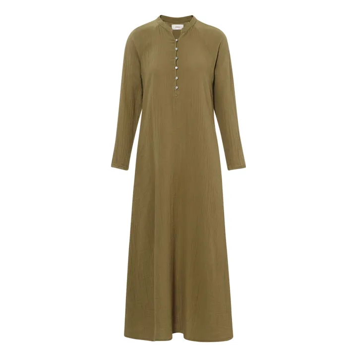Xirena Robe Tabitha Gaze de Coton | Vert kaki