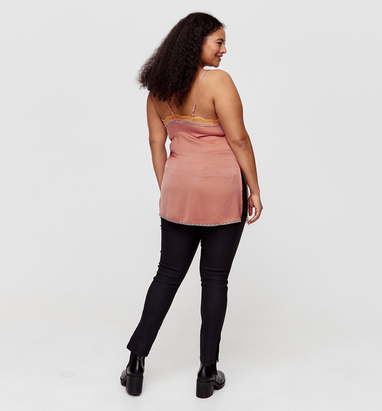 Nuisette en satin Femme - Rose
