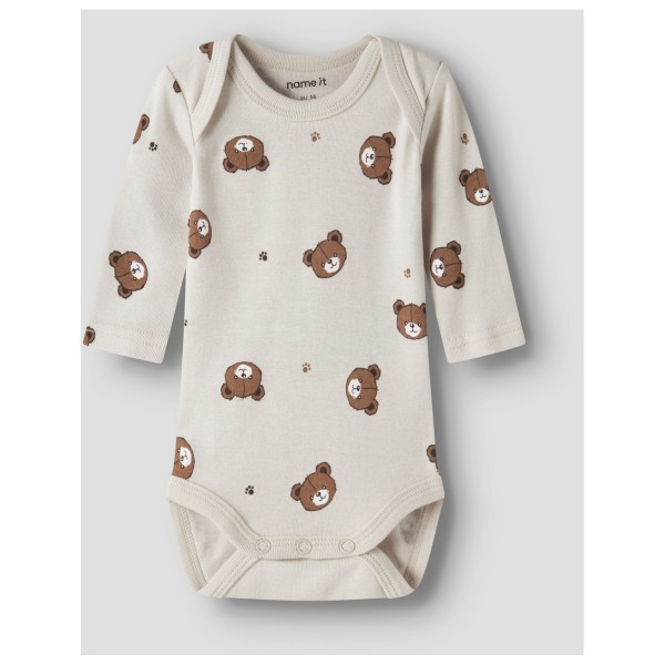 Name it - Kid's Body L/S Pumice Bear 3-Pack - Sous-vêtement