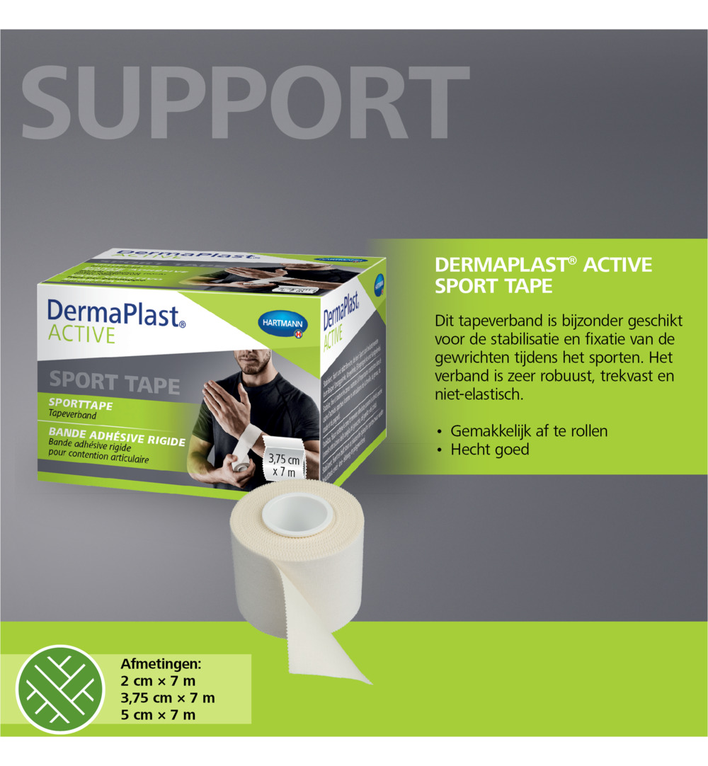 Dermaplast Active Sporttape M (1 stuk)