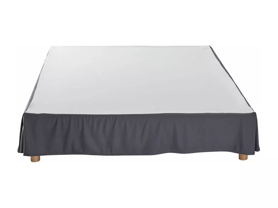 Cache-sommier intégral gris ardoise 90x190